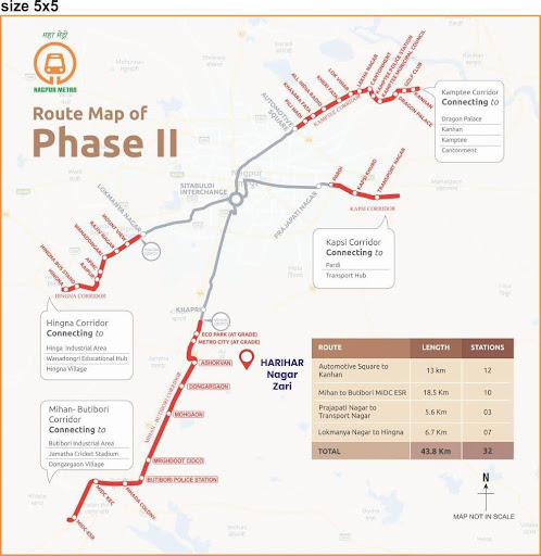 Map showing nearby locations around Harihar Infrastructure